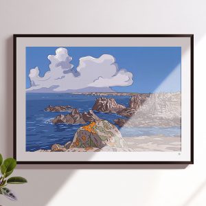 Illustration Bretagne - Cote sauvage - Ouessant - Fine art - Tyvart