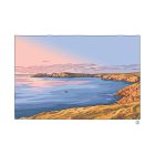 Illustration originale Bretagne - Côte sauvage au crépuscule - Ouessant - Fine art - Tyvart