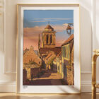 illustrations originales Bretagne - œuvres d’art Bretagne - illustration originale - Lokorn, Locronan, Finistère - Bretagne - Fine art - Tyv art