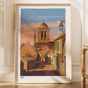 illustrations originales Bretagne - œuvres d’art Bretagne - illustration originale - Lokorn, Locronan, Finistère - Bretagne - Fine art - Tyv art