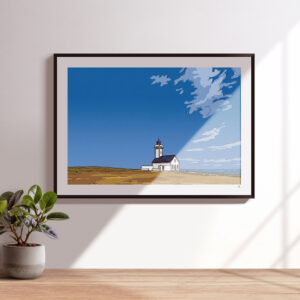 illustrations originales Bretagne - œuvres d’art Bretagne - illustration originale Phare des Poulains, Belle-île, Morbihan Bretagne - Fine art - Tyv art