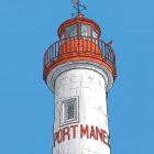 illustrations originales Bretagne - œuvres d’art Bretagne - illustration originale bord de mer - le phare de Port-Manech, Port Manech - Fine art - Tyvart