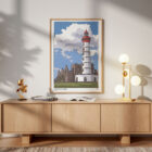 illustrations originales Bretagne - œuvres d’art Bretagne - illustration originale Phare Saint Mathieu, Plougonvelin, Finistère - Bretagne - Fine art - Tyv art