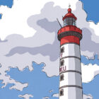 illustrations originales Bretagne - œuvres d’art Bretagne - illustration originale Phare Saint Mathieu, Plougonvelin, Finistère - Bretagne - Fine art - Tyv art