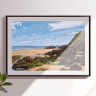 illustrations originales Bretagne - œuvres d’art Bretagne - illustration originale Bord de mer, Finistère, Bretagne - Fine art - Tyvart