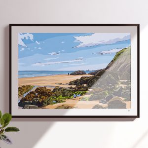 illustrations originales Bretagne - œuvres d’art Bretagne - illustration originale Bord de mer, Finistère, Bretagne - Fine art - Tyvart