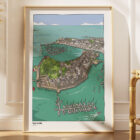 illustrations originales Bretagne - œuvres d’art Bretagne - illustration originale - Ville close, Concarneau, Finistère - Bretagne - Fine art - Tyv art