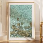 illustrations originales Bretagne - œuvres d’art Bretagne - illustration originale bord de mer - Océan, Bretagne - Fine art - Tyvart